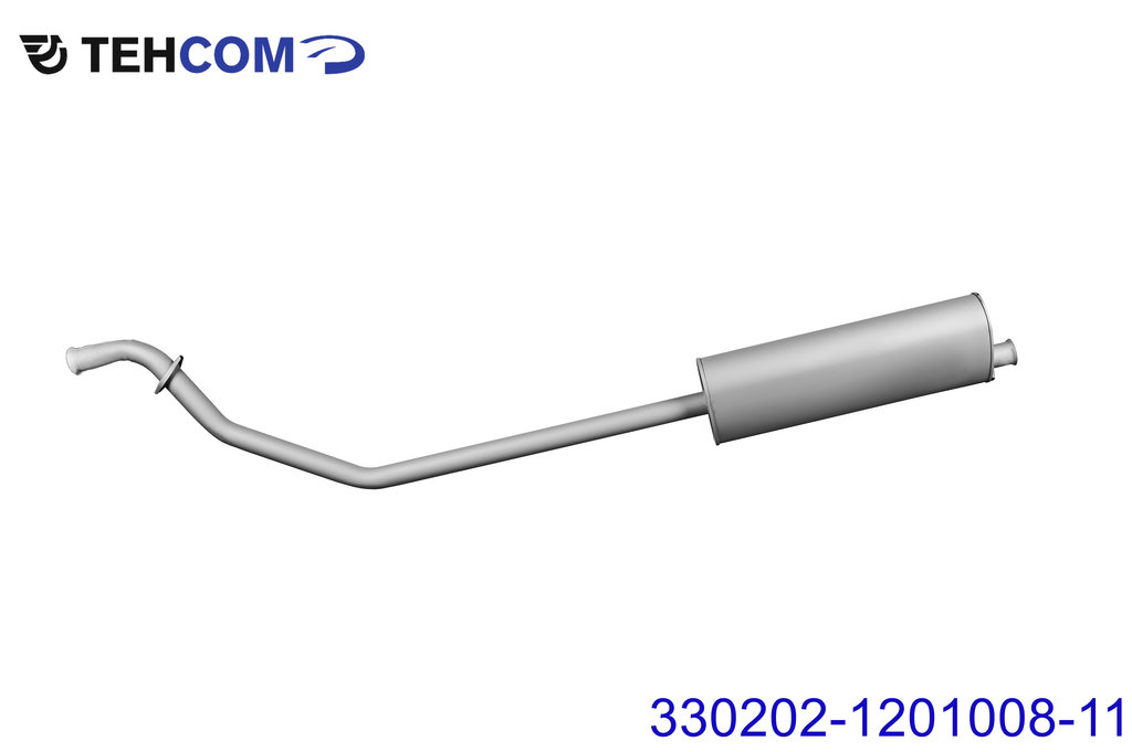 Глушитель ГАЗ-330202 дв.ЗМЗ-406,405 ЕВРО-3 удлиненная база ТЕХКОМ