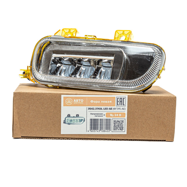 Фара противотуманная КАМАЗ-5490,MERCEDES Axor левая LED AVTOELECTRICA