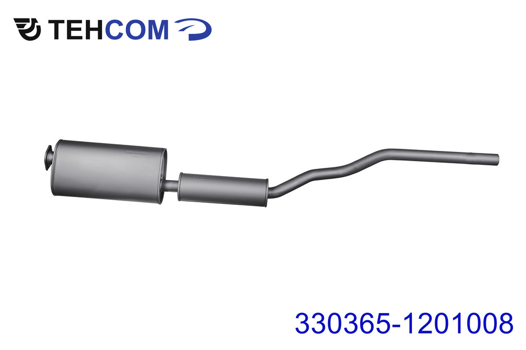 Глушитель УАЗ-3303 дв.ЗМЗ-409 ЕВРО-4 с резонатором ТЕХКОМ