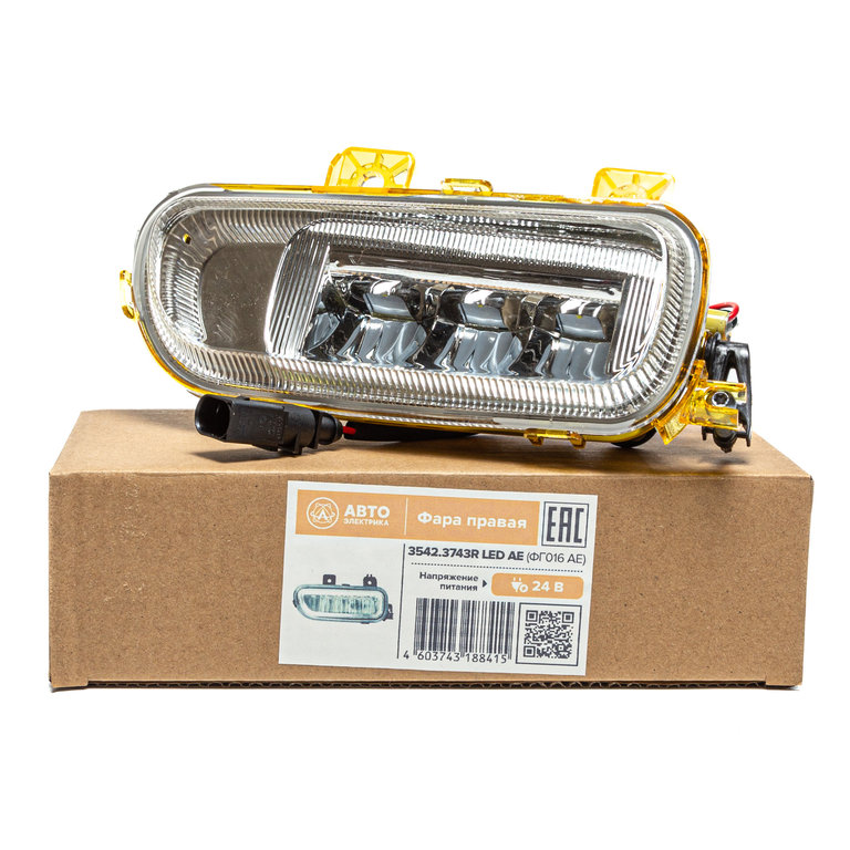 Фара противотуманная КАМАЗ-5490,MERCEDES Axor правая LED AVTOELECTRICA