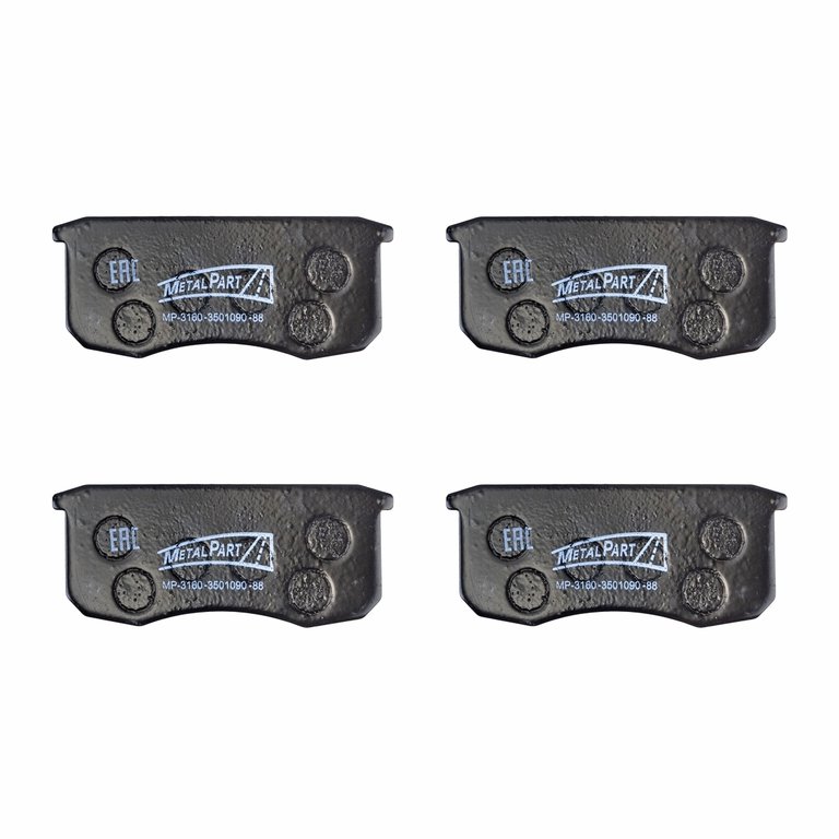 Колодки тормозные УАЗ-3160,Хантер,Патриот передние (4шт.) METALPART
