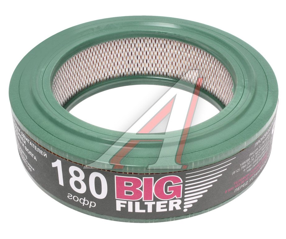 Элемент фильтрующий ГАЗ-2410,3102,3302 воздушный под карбюратор BIG FILTER