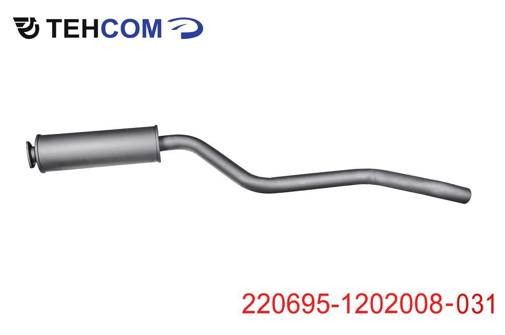 Резонатор УАЗ-220695 дв.ЗМЗ-409 ЕВРО-3 нержавеющая сталь ТЕХКОМ