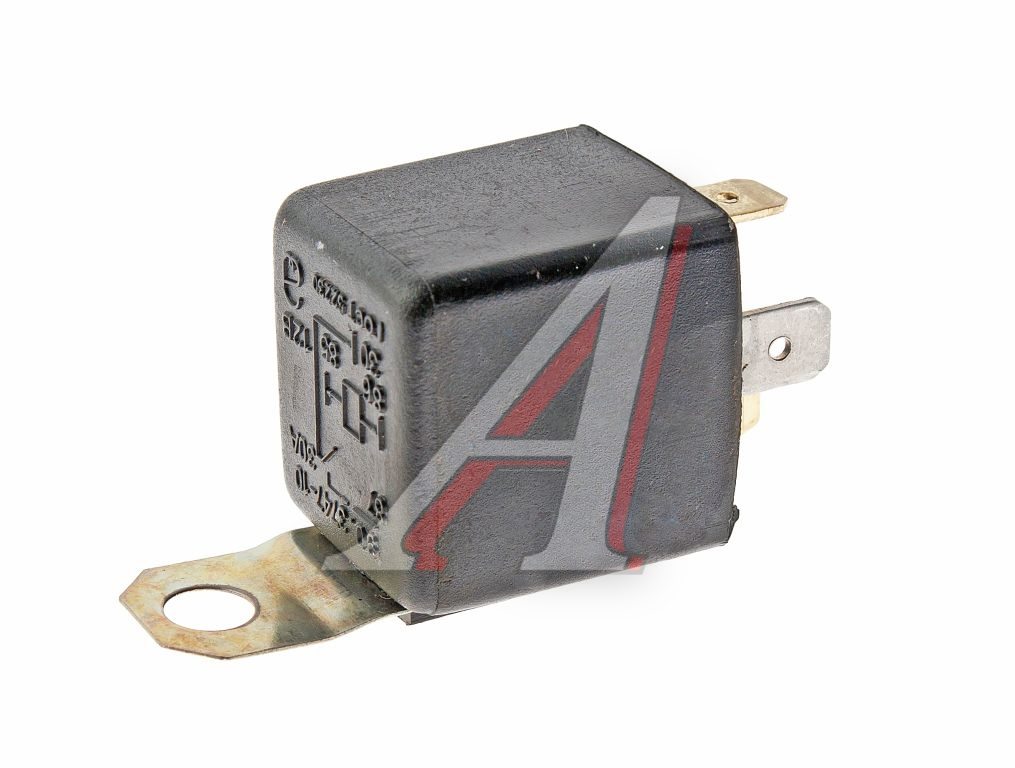 Реле электромагнитное 12V 4-х контактное 30А замыкающее с кронштейном АВТОРЕЛЕ