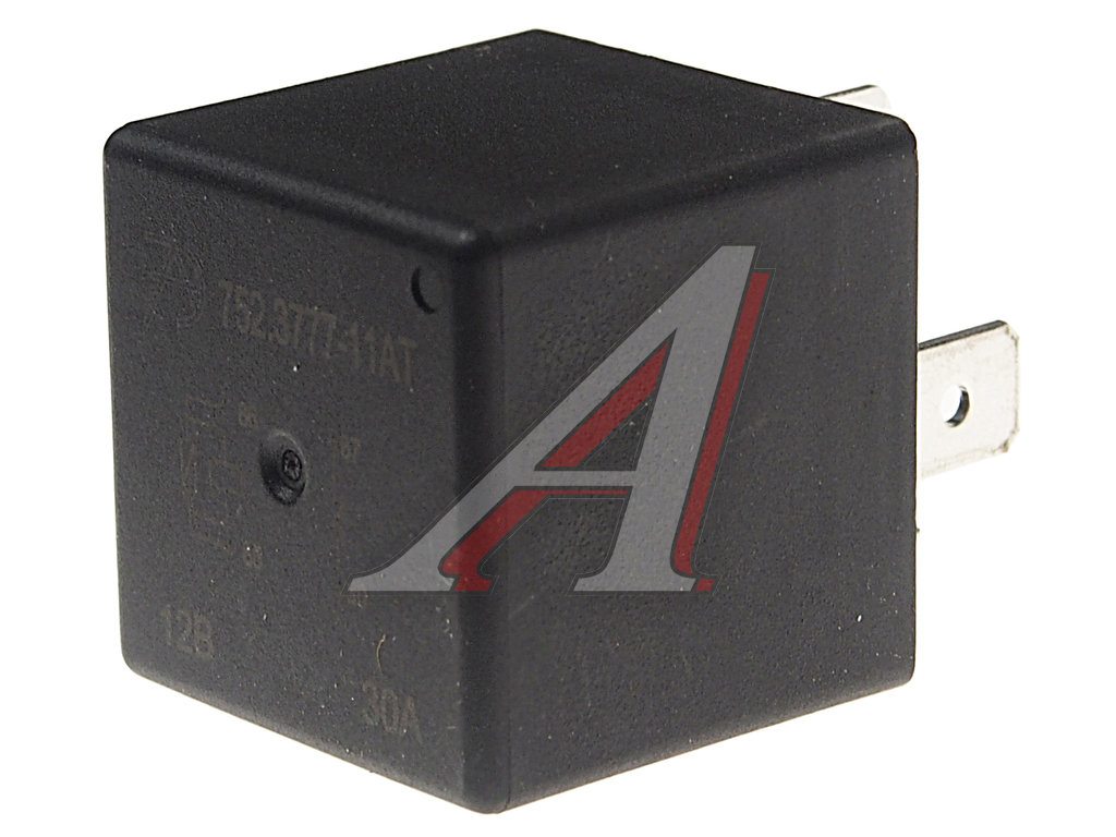 Реле электромагнитное 12V 4-х контактное 30А замыкающее с резистором АВТОТРЕЙД