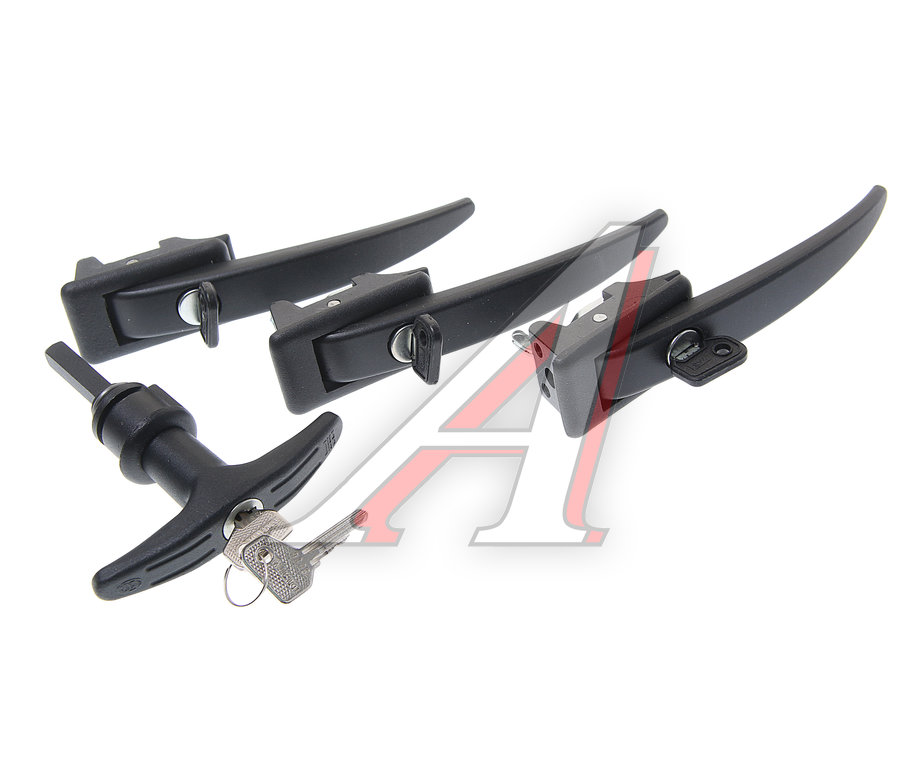 Ручка УАЗ-3741 двери наружная в сборе комплект 4шт. METALPART