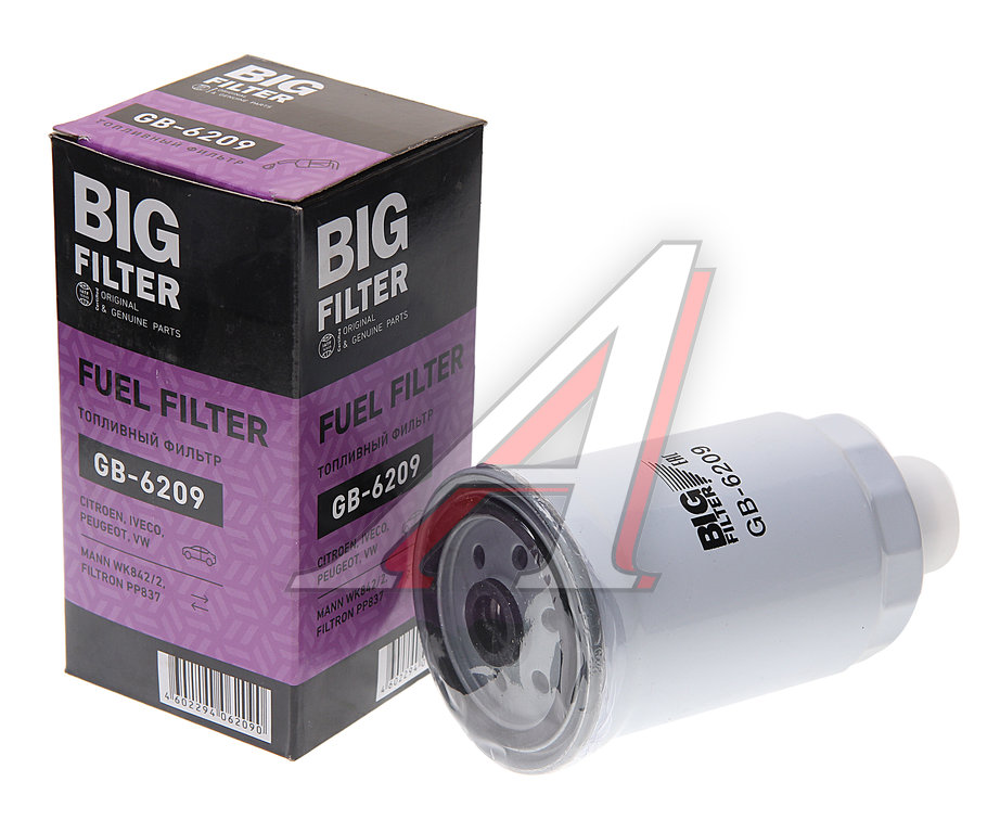 Фильтр топливный УАЗ тонкой отчистки ЗМЗ-514 (гайка) BIG FILTER